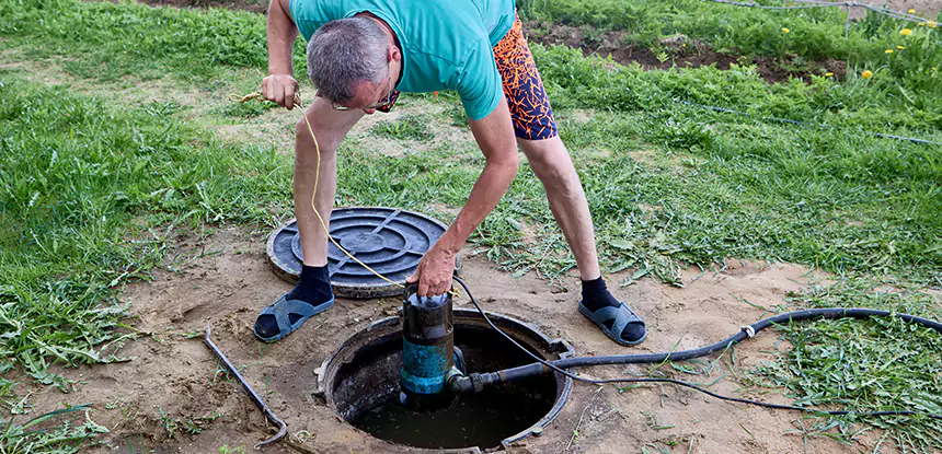 Outdoor Sewage Cleanup in Bowdon Junction