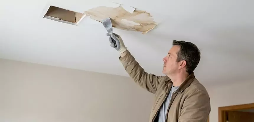 Dry Ceiling After Water Leak in Bowdon Junction